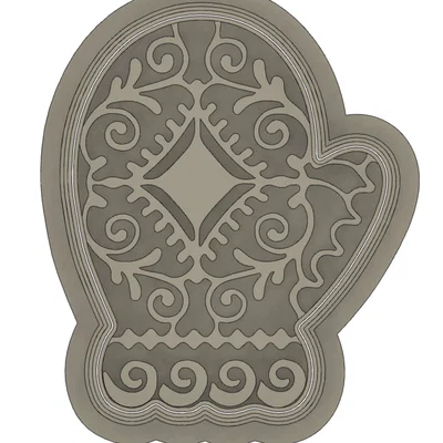 Khuôn cắt bánh hình găng tay (Cookie Cutters Glove)