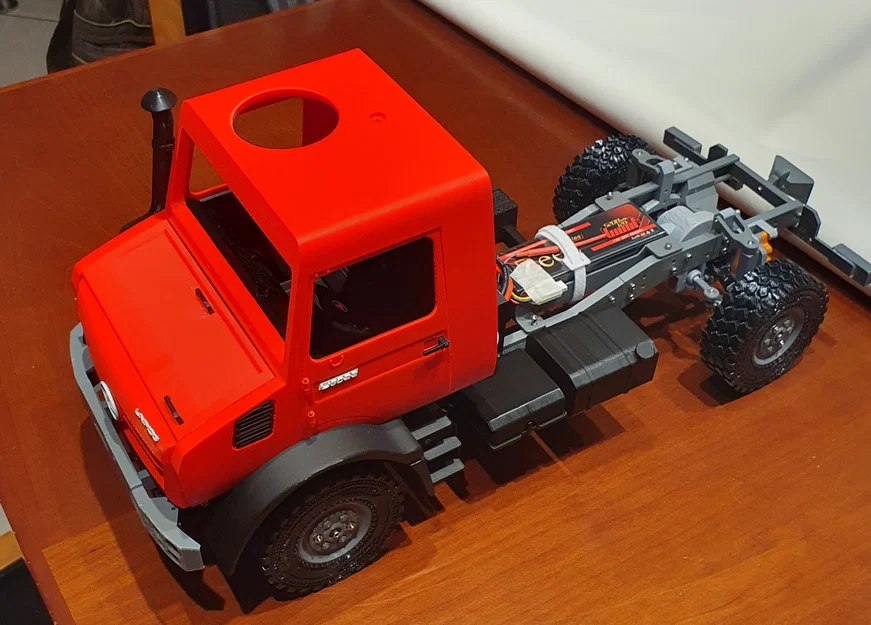 Cabin/Body Mercedes UNIMOG U5023 (RC CAR/RC TRUCK) tỉ lệ 1/10 - Image 11