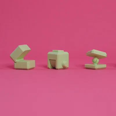 Cụm Cube Cơ Cấu In 3D (3D Printed Mechanism Cubes)