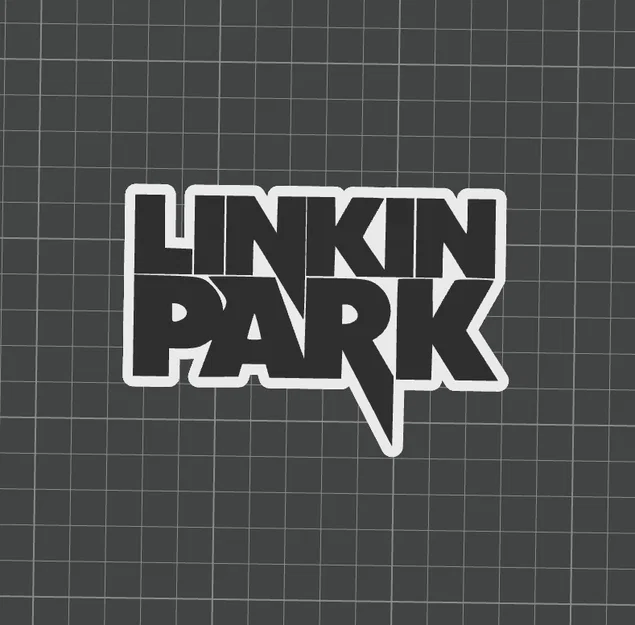 Mô hình logo Linkin Park in 3D trang trí tường ấn tượng - Image 1