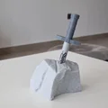 Đế cắm bút hình tảng đá huyền thoại cho Sharpie Sword - Thumbnail 2