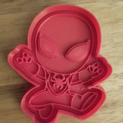 Khuôn cắt và tạo hình bánh quy Spiderman dễ thương in 3D