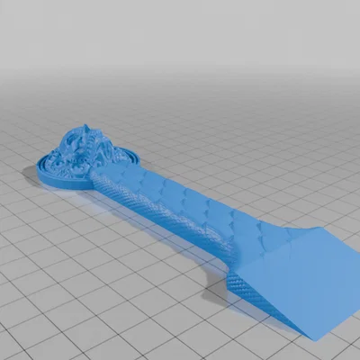 Dụng cụ cạo bàn in 3D Rồng và Đầu lâu Memento Mori cực chất