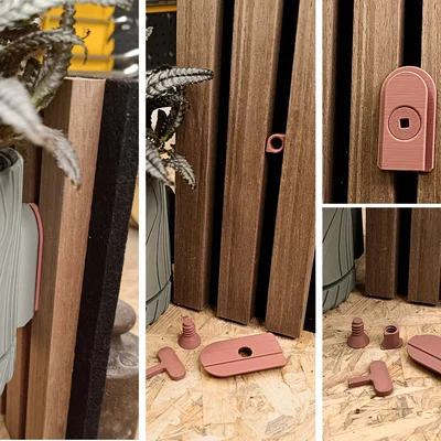 Giá treo tấm tiêu âm OBI (Obi Akustik Wandpaneele Halter 10t, 13b)