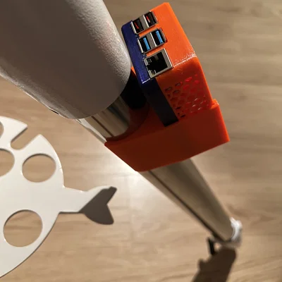 Ngàm gắn Raspberry Pi lên tripod Sky Watcher EQ6 (cho AstroBerry)