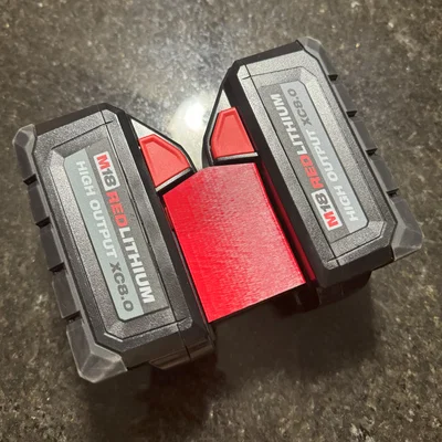 Giá treo pin đôi Milwaukee M18 - Phụ kiện in 3D tiện lợi