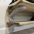 Bracket chữ L bo cong Midcentury Modern cho kệ treo & kệ giày - Thumbnail 2