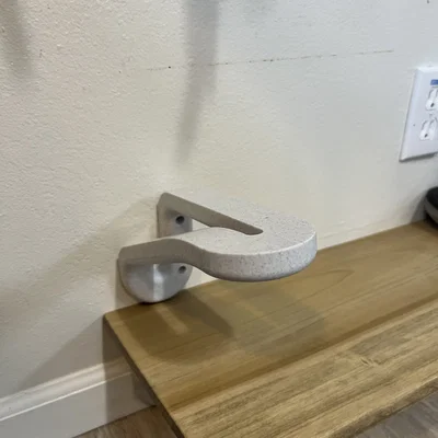 Bracket chữ L bo cong Midcentury Modern cho kệ treo & kệ giày