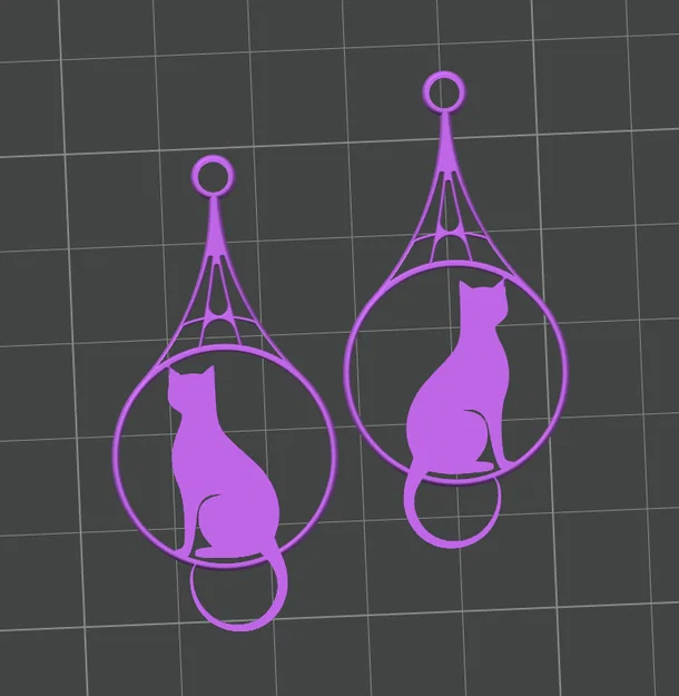 Bông tai hình mèo (Earrings cat) - Image 2