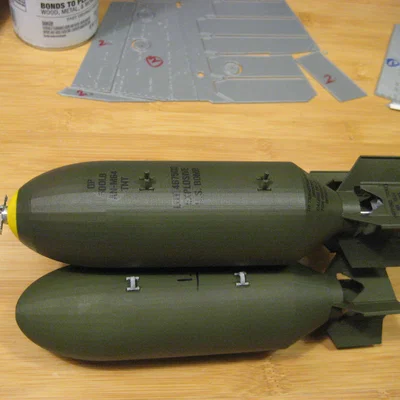 Bom 500lb tỉ lệ 1/8 cho FlightLine 1600mm Corsair