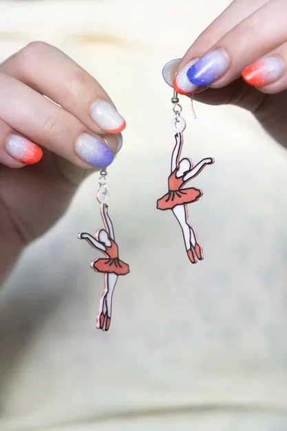 Bông tai vũ công ballet (Earrings ballet dancer) - Image 2