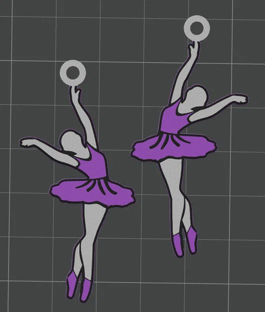 Bông tai vũ công ballet (Earrings ballet dancer) - Image 3
