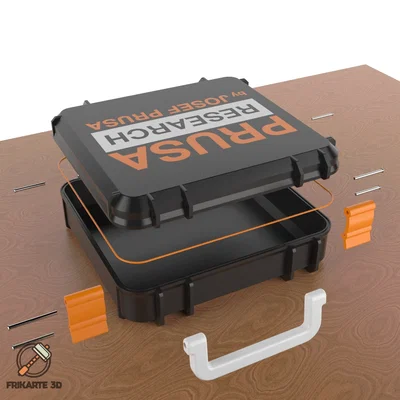 Prusa Box – Hộp đựng đồ nghề in 3D với logo Prusa Research