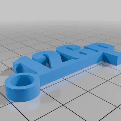 Móc khóa in 3D hình chữ 126p cho người yêu xe cổ