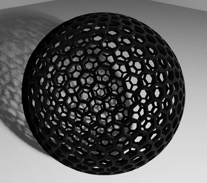 Bóng rổ Airless (Airless basketball) mini in PLA - Image 2