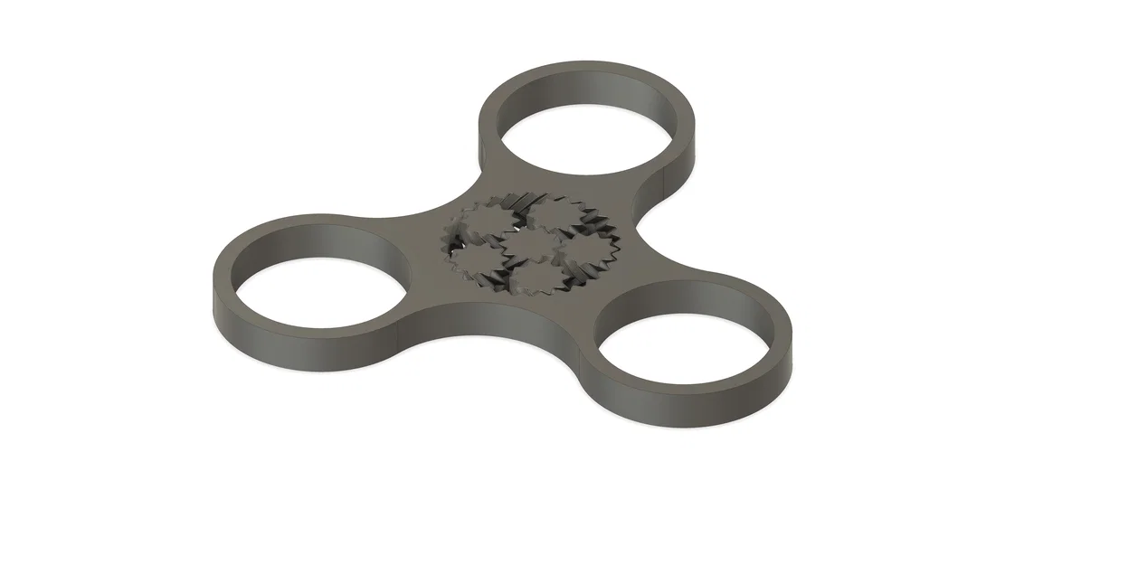 Mô hình Fidget Spinner in 3D liền khối độc đáo - Image 1