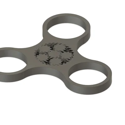Mô hình Fidget Spinner in 3D liền khối độc đáo