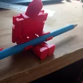 Flexi Man: Mô hình Robot in 3D linh hoạt cầm bút siêu đáng yêu - Thumbnail 1