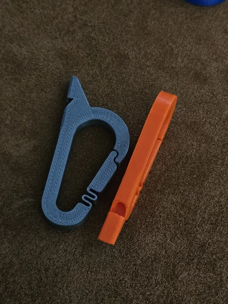 V2.0 Còi Tactical dạng Carabiner (Print-in-Place) - Image 3