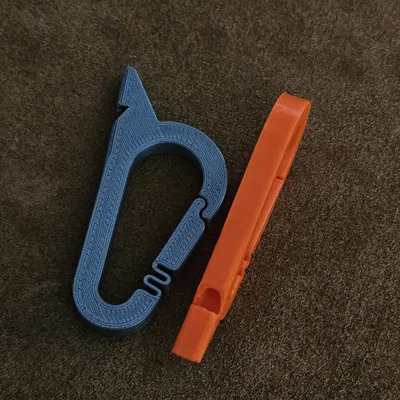 V2.0 Còi Tactical dạng Carabiner (Print-in-Place)