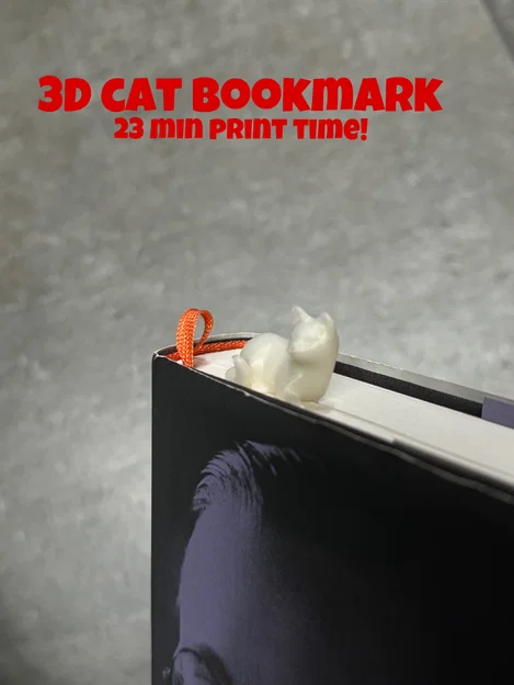 Kẹp sách 3D hình chú mèo - Món quà nhỏ xinh cho người yêu sách - Image 1