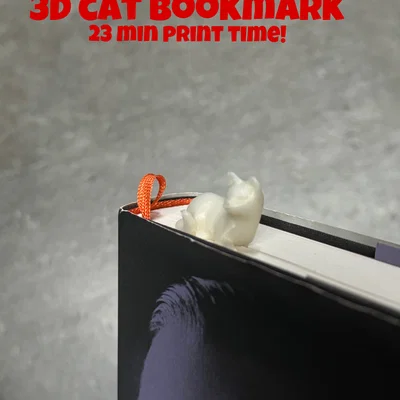 Kẹp sách 3D hình chú mèo - Món quà nhỏ xinh cho người yêu sách
