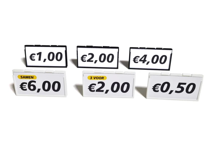 Kệ để thẻ giá, bảng tên mini (Label stand) - Dễ in 3D, không cần support - Image 2