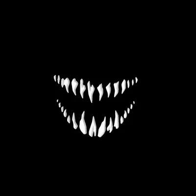 Mẫu răng quỷ trang trí bí ngô Halloween in 3D ấn tượng