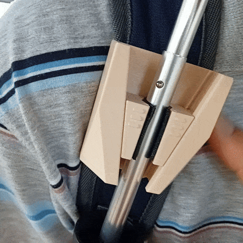 Kẹp Gắn Ô/Gậy Cho Balo Có Quick Release