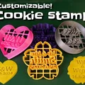 Khuôn đóng dấu bánh fondant đám cưới (Wedding fondant cookie stamp) - Thumbnail 1