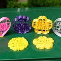 Khuôn đóng dấu bánh fondant đám cưới (Wedding fondant cookie stamp) - Thumbnail 6