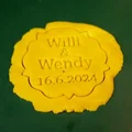 Khuôn đóng dấu bánh fondant đám cưới (Wedding fondant cookie stamp) - Thumbnail 8