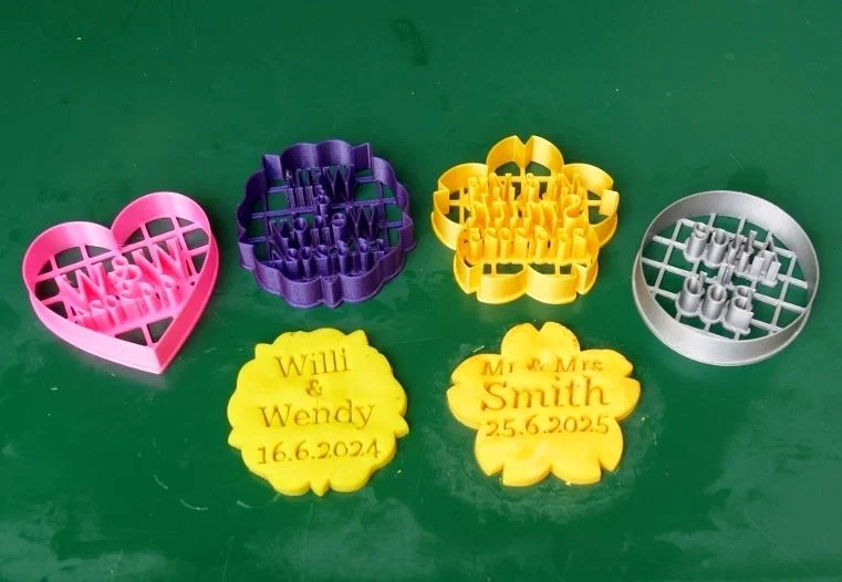 Khuôn đóng dấu bánh fondant đám cưới (Wedding fondant cookie stamp) - Image 10