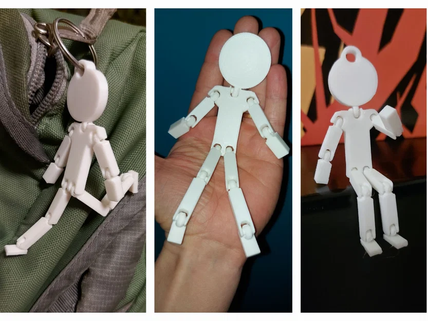 Mô hình người que cử động linh hoạt (Articulated Stick Figure) 3D - Image 1