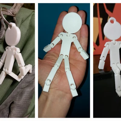 Mô hình người que cử động linh hoạt (Articulated Stick Figure) 3D