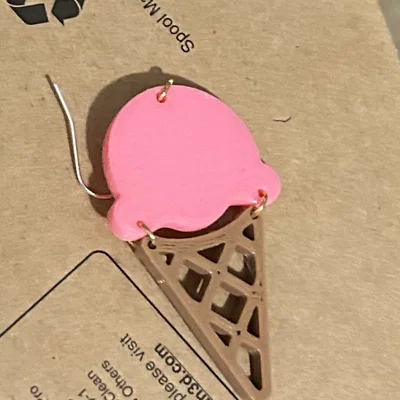 Bông tai kem ốc quế (ICE CREAM EARRINGS)