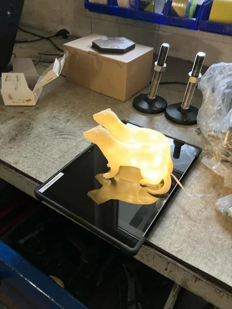 Đèn ngủ hình chồn Ferret - Mô hình in 3D trang trí độc đáo - Image 2