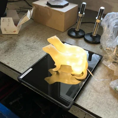 Đèn ngủ hình chồn Ferret - Mô hình in 3D trang trí độc đáo