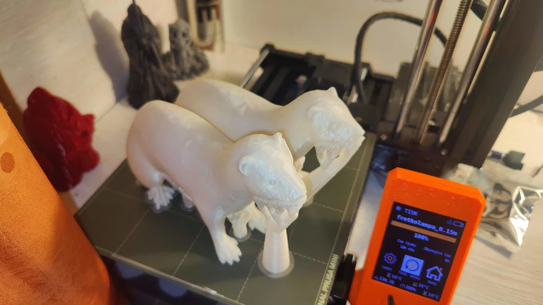 Đèn ngủ hình chồn Ferret - Mô hình in 3D trang trí độc đáo - Image 4