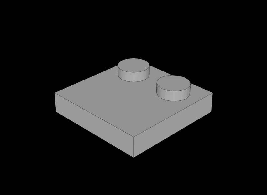 Tấm lắp ghép 2x2 tương thích Lego - Phụ kiện in 3D cho mô hình - Image 1