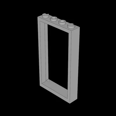 Khung cửa Lego 1x4x6 (Mã 60596) - Tự in 3D đơn giản tại nhà