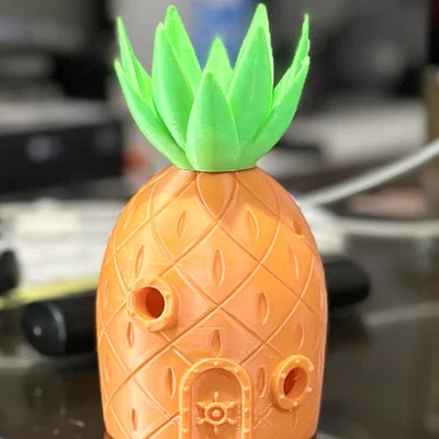 Mô hình trang trí ngôi nhà quả dứa Spongebob in 3D cực đẹp