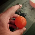Móc khóa trái bóng rổ (Basketball Keychain) in 3D đơn giản - Thumbnail 2