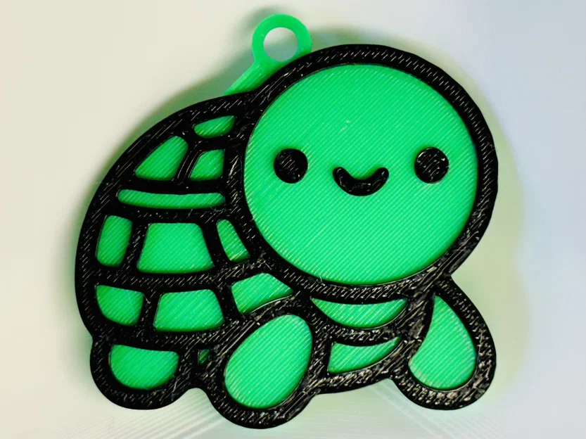 Móc khóa Rùa Vui Vẻ (Happy Turtle Keychain) - Image 1
