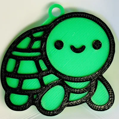 Móc khóa Rùa Vui Vẻ (Happy Turtle Keychain)