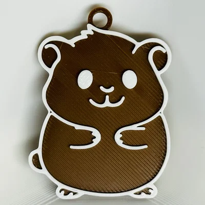 Móc Khóa Hamster Dễ Thương (Cute Hamster Keychain)