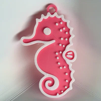 Móc Khóa Cá Ngựa Dễ Thương (Cute Seahorse Keychain)