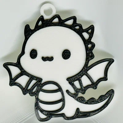 Móc Khóa Rồng Dễ Thương (Cute Dragon Keychain)