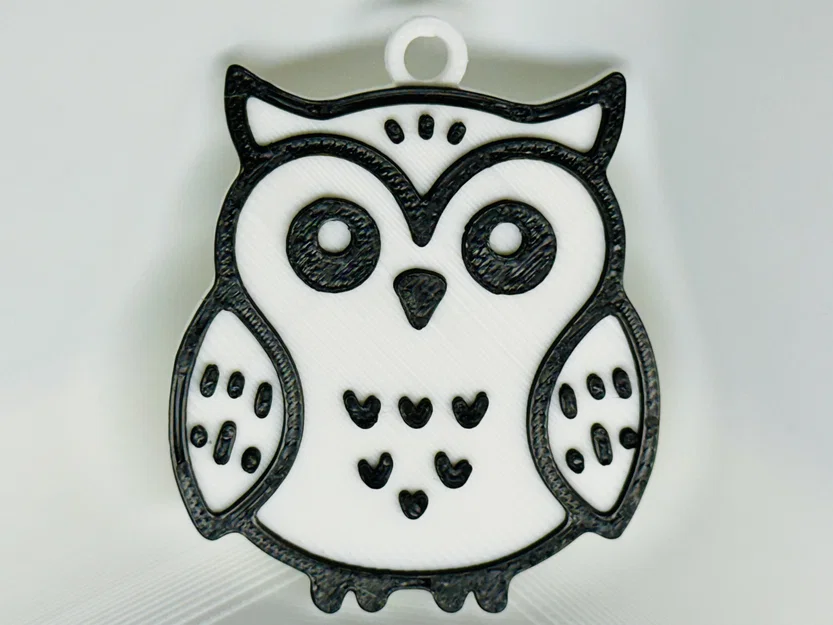 Móc khóa cú dễ thương (Cute Owl Keychain) - Image 1