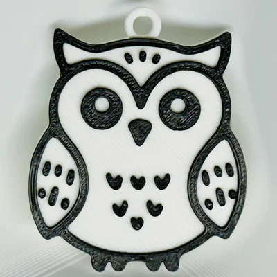 Móc khóa cú dễ thương (Cute Owl Keychain)